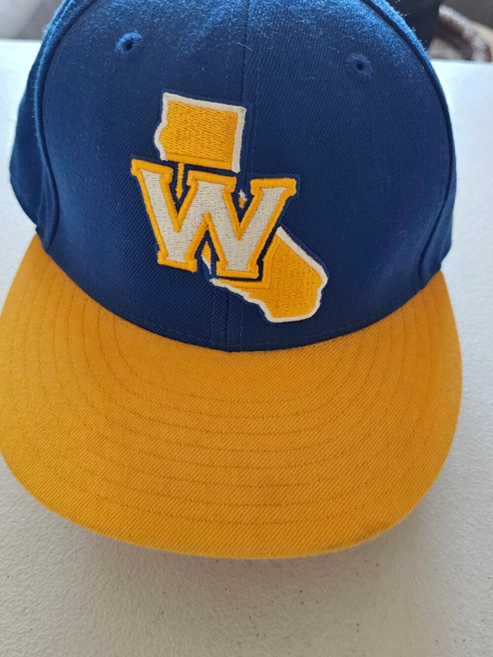 Golden State Warriors California Logo Hat Adidas Fitted Cap | Size 7 1/2 | VG+
